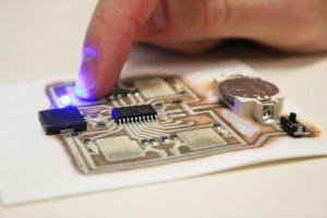 3D printed Circuit on paper