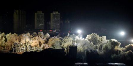 Why and how China demolished 19 buildings in 10 seconds Why and how China demolished 19 buildings in 10 seconds